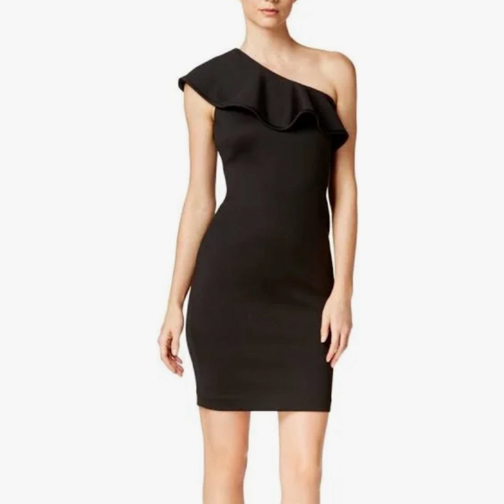 Calvin Klein one shoulder cocktail dress